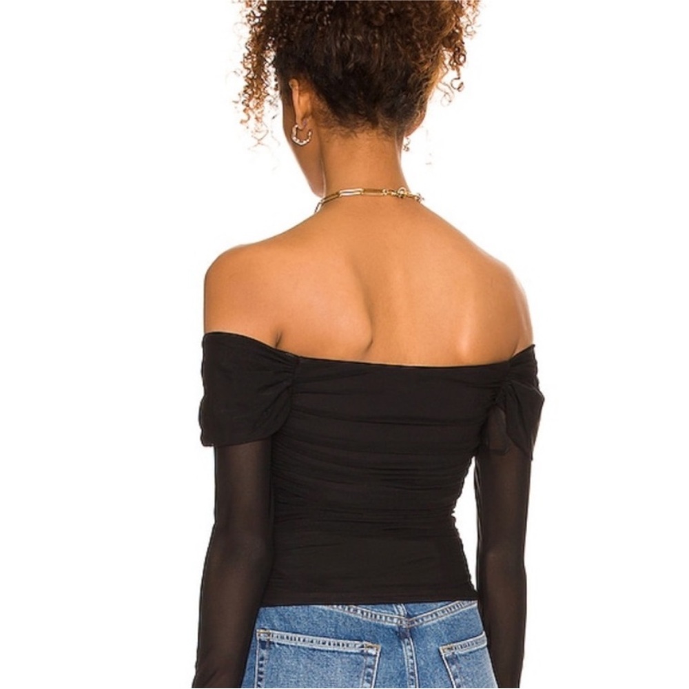 MAJORELLE Black Off-Shoulder Blouse - Picture 4 of 4